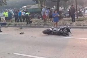 Accidente en Santa Cruz deja sin vida a motociclista