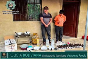 Hombres aprehendidos con sustancias controladas en red de fabricación de drogas