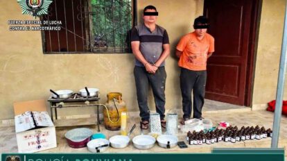 Hombres aprehendidos con sustancias controladas en red de fabricación de drogas