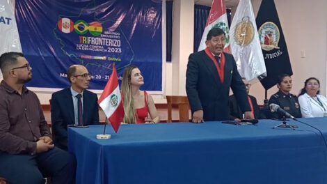 Encuentro transfronterizo entre Perú, Brasil y Bolivia en Puerto Maldonado