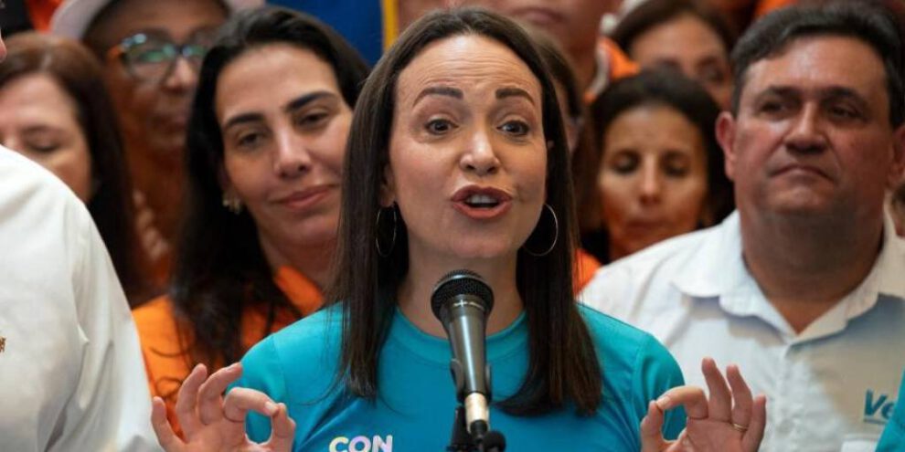 María Corina Machado lidera las primarias de la oposición en Venezuela