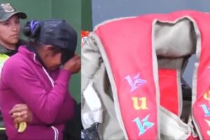 Mujer escondía drogas en arnés de su bebé