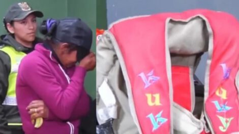 Mujer escondía drogas en arnés de su bebé