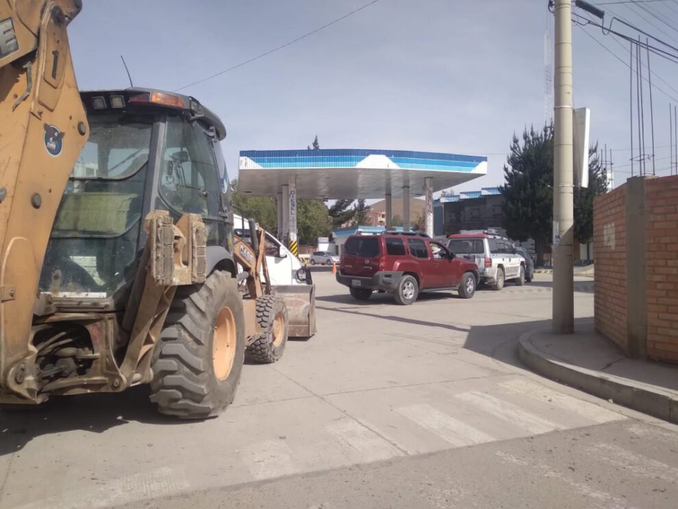 Movilizaciones por falta de combustible en Oruro