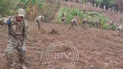 Erradicación de cultivos ilegales de coca en el Parque Nacional Amboró