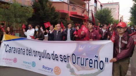 Caravana del Orgullo de Ser Orureño en Oruro