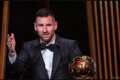 Lionel Messi con su octavo Balón de Oro