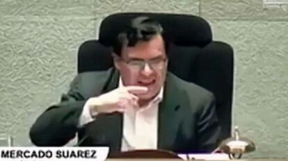 Jerges Mercado amenaza durante sesión parlamentaria
