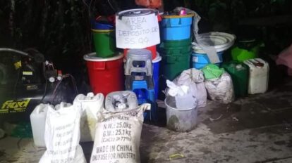 laboratorio de cocaína descubierto en Ivirgarzama