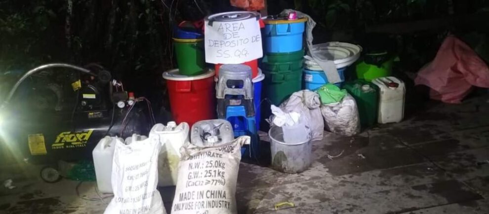laboratorio de cocaína descubierto en Ivirgarzama