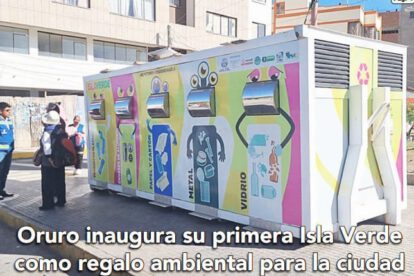 Isla Verde Oruro como regalo ambiental para la ciudad