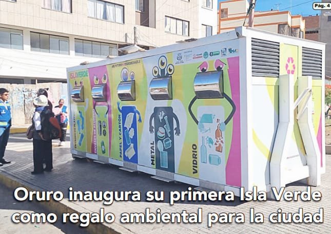 Isla Verde Oruro como regalo ambiental para la ciudad