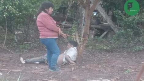 Vecinos detienen a presunto ladrón en Porcelana