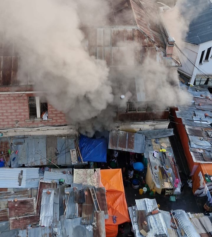 Incendio en el penal de mujeres de Obrajes