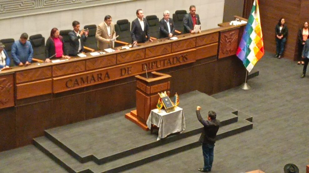 Israel Huaytari asume la presidencia de la Cámara de Diputados