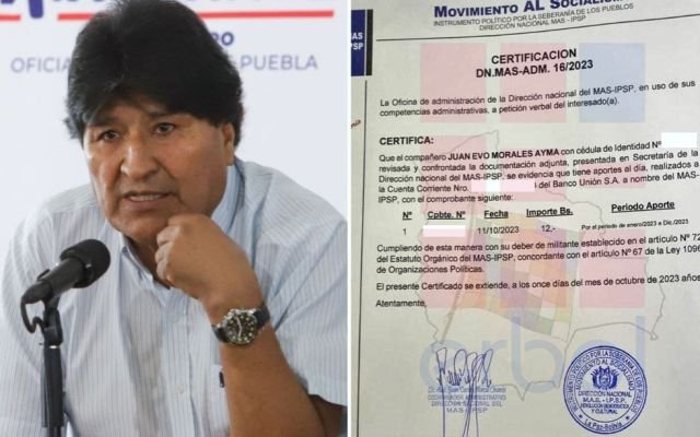 Evo Morales desmiente acusaciones sobre aportes al MAS-IPSP