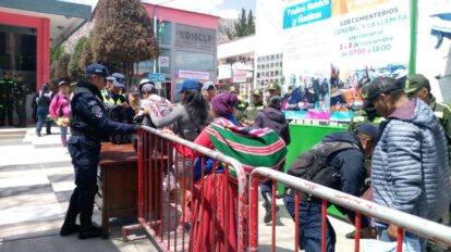 Fiscalización en el Cementerio La Llamita durante la festividad de Todos Santos