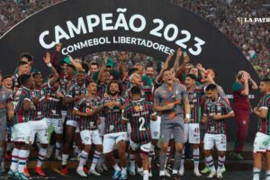 Celebración de Fluminense campeón de la Copa Libertadores