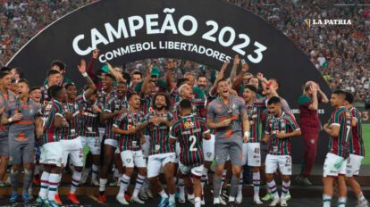 Celebración de Fluminense campeón de la Copa Libertadores