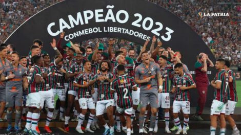 Celebración de Fluminense campeón de la Copa Libertadores