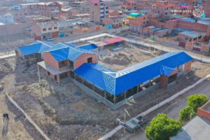 Inspección del avance físico del Centro de Salud Santiago II