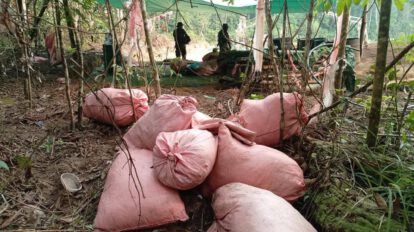 90 kilos de pasta base de cocaína húmeda