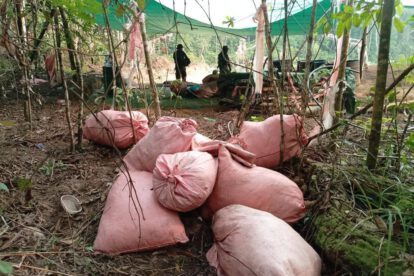 90 kilos de pasta base de cocaína húmeda