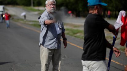 Protesta contra contrato minero en Panamá