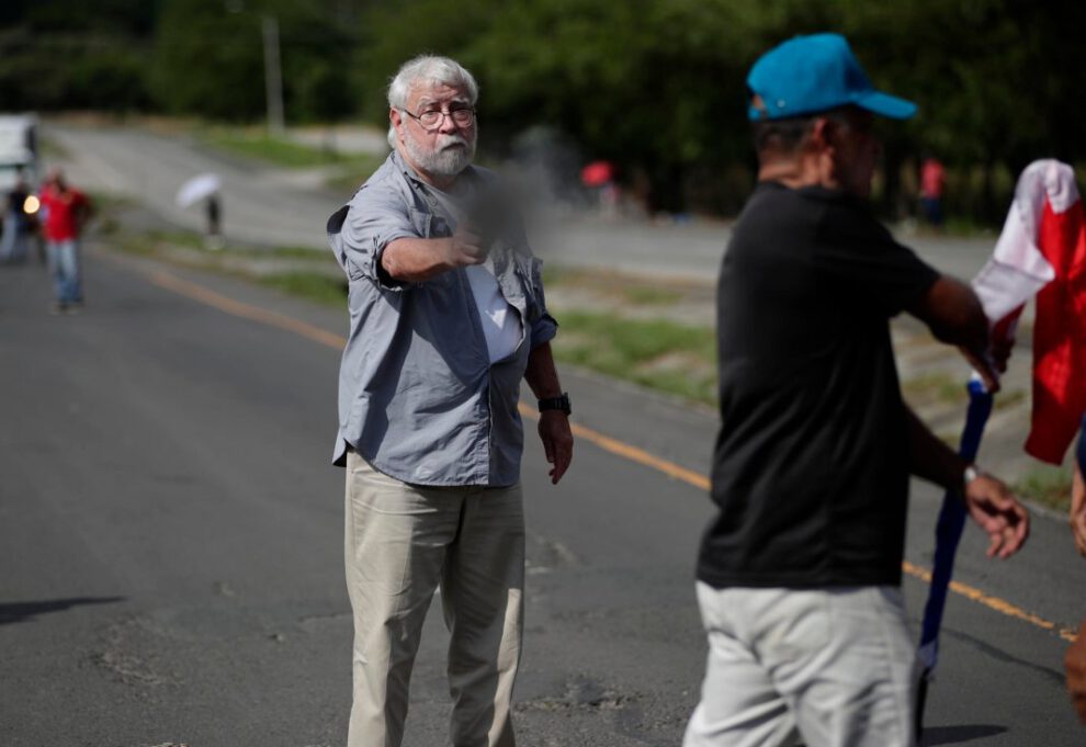 Protesta contra contrato minero en Panamá