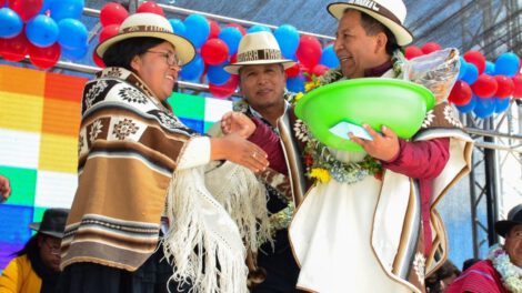 Vicepresidente de Bolivia David Choquehuanca celebra aniversario de la Provincia Sajama
