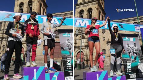 Atletas participando en el Tiahuanaco Trail