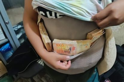 Aprehenden a mujer con 14.8 millones de pesos argentinos intentando cruzar la frontera ilegalmente