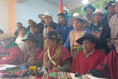 Confederación Sindical Única de Trabajadores Campesinos amenaza con tomar el Parlamento si no se aprueba el Presupuesto General del Estado