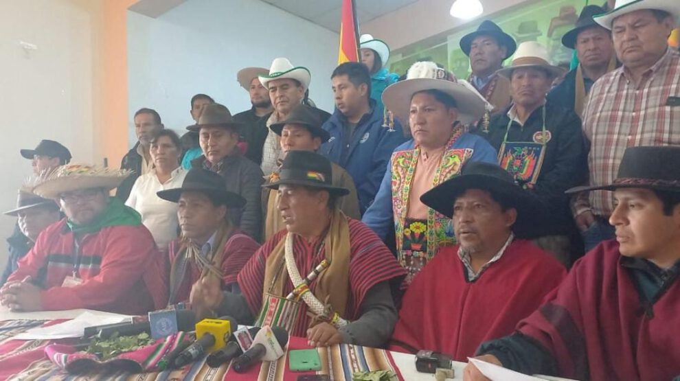 Confederación Sindical Única de Trabajadores Campesinos amenaza con tomar el Parlamento si no se aprueba el Presupuesto General del Estado