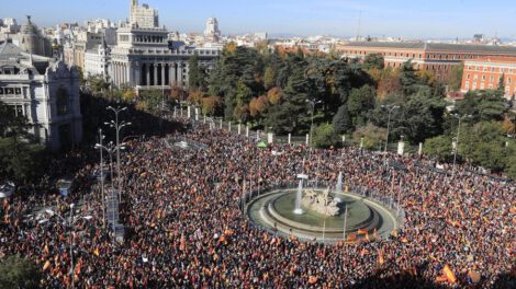 Manifestación en Madrid contra la ley de amnistía