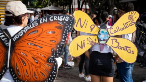 Caminata de las Mariposas en Caracas por el fin de la violencia machista