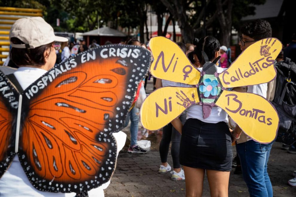 Caminata de las Mariposas en Caracas por el fin de la violencia machista