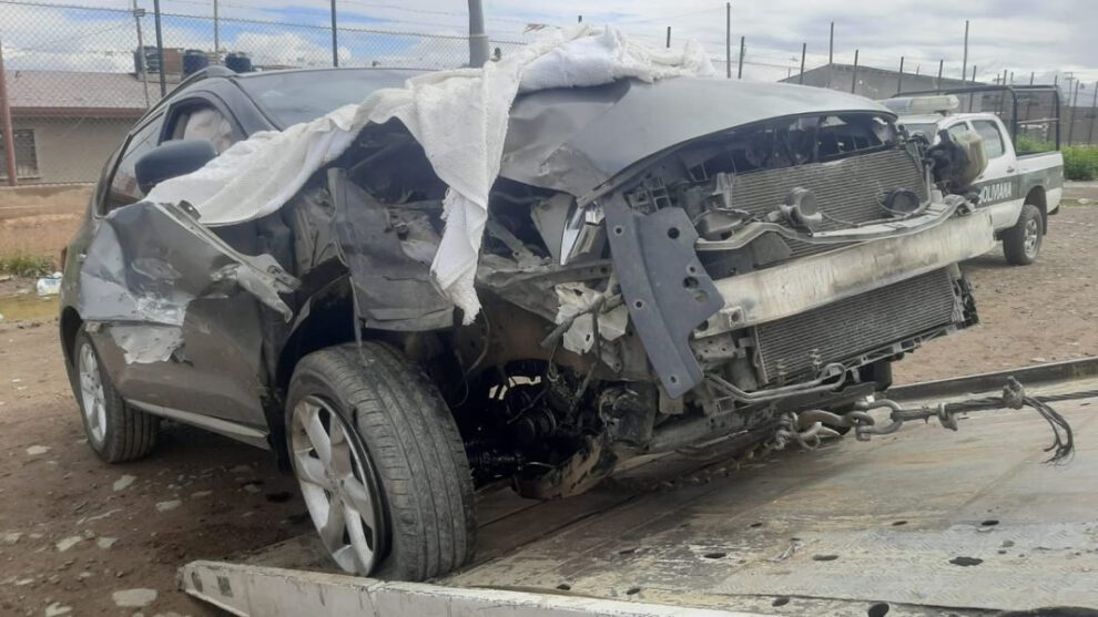 Choque en la Zona Norte de Oruro