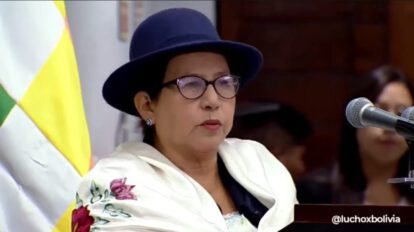 Celinda Sosa canciller de Bolivia