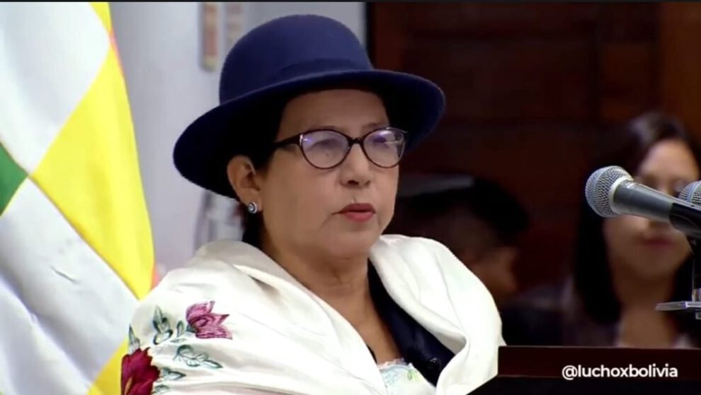 Celinda Sosa canciller de Bolivia
