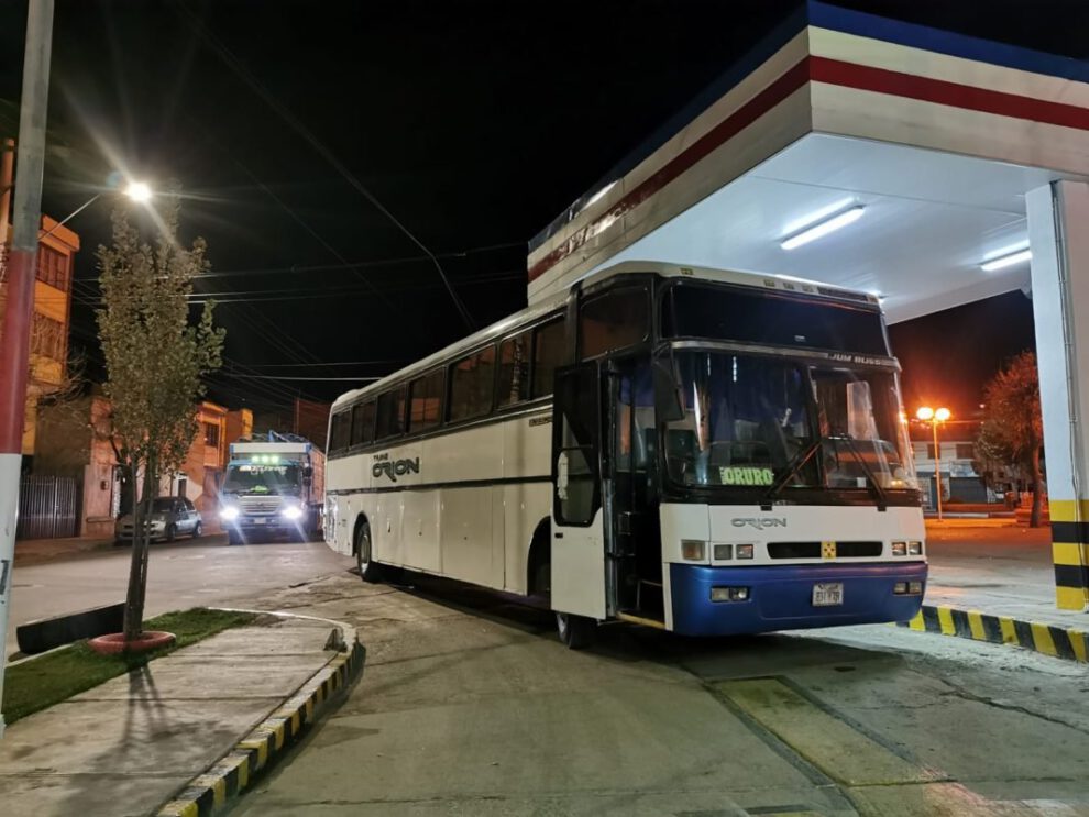 escasez de combustible en Oruro
