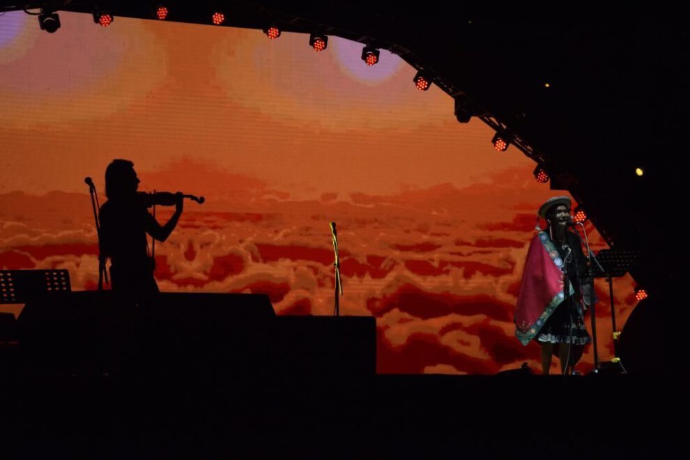 Luzmila Carpio en el Festival Nacional de la Canción Boliviana