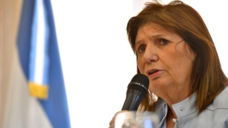 Patricia Bullrich ministra de Seguridad en el Gobierno de Javier Milei