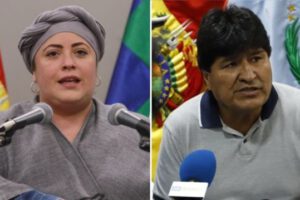 Ministra Prada acusa a Evo Morales de alinearse con la derecha