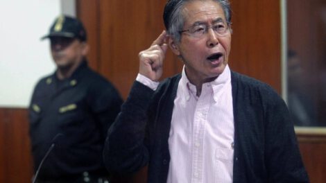 Alberto Fujimori durante audiencia en Lima