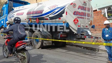 Cisterna secuestrada en La Paz