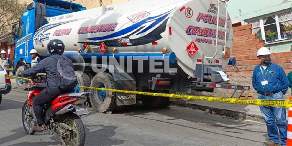 Cisterna secuestrada en La Paz