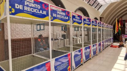 Reciclaje en Oruro con entrega de canastillos
