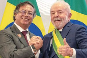 Javier Milei asunción con Gustavo Petro y Luiz Inácio Lula da Silva