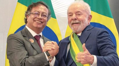 Javier Milei asunción con Gustavo Petro y Luiz Inácio Lula da Silva